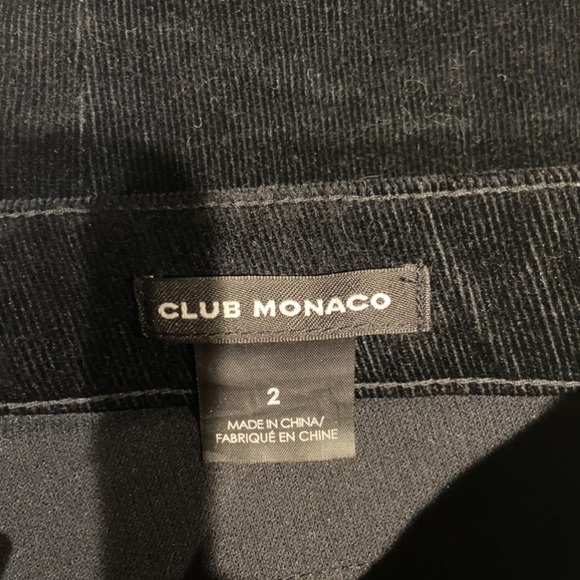 Club Monaco Black Velvet Corduroy Pants - Picture 6 of 7